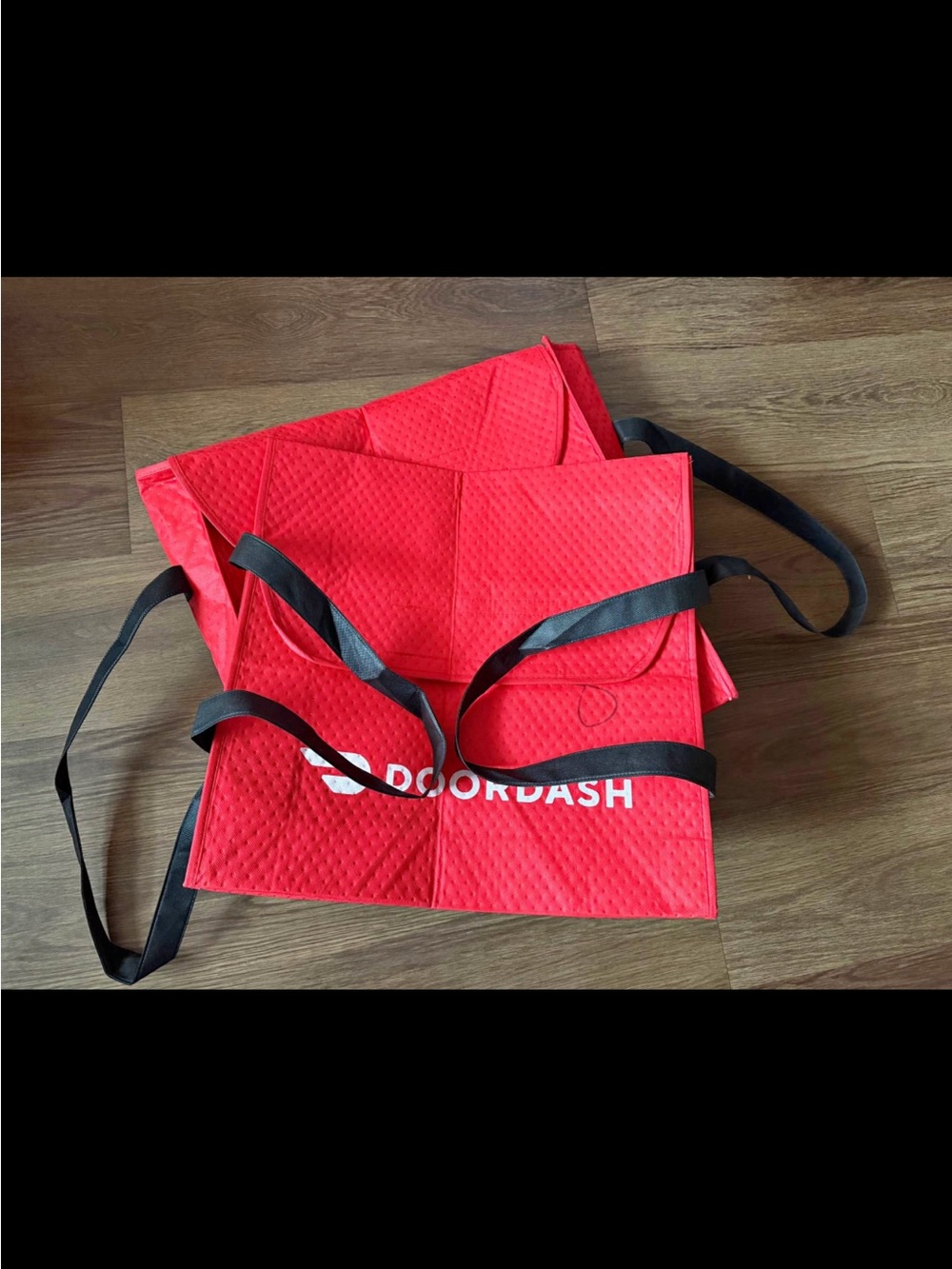 2 Doordash Branded Red Insulated Delivery Bag
